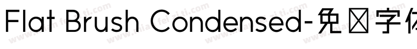 Flat Brush Condensed字体转换